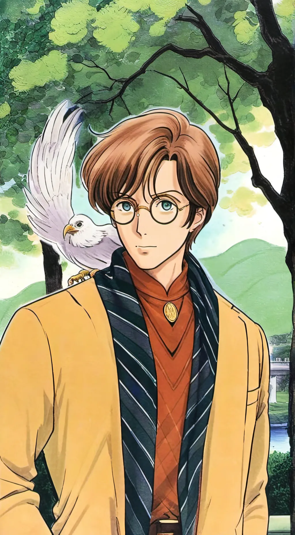 ai character: Harry Potter  background