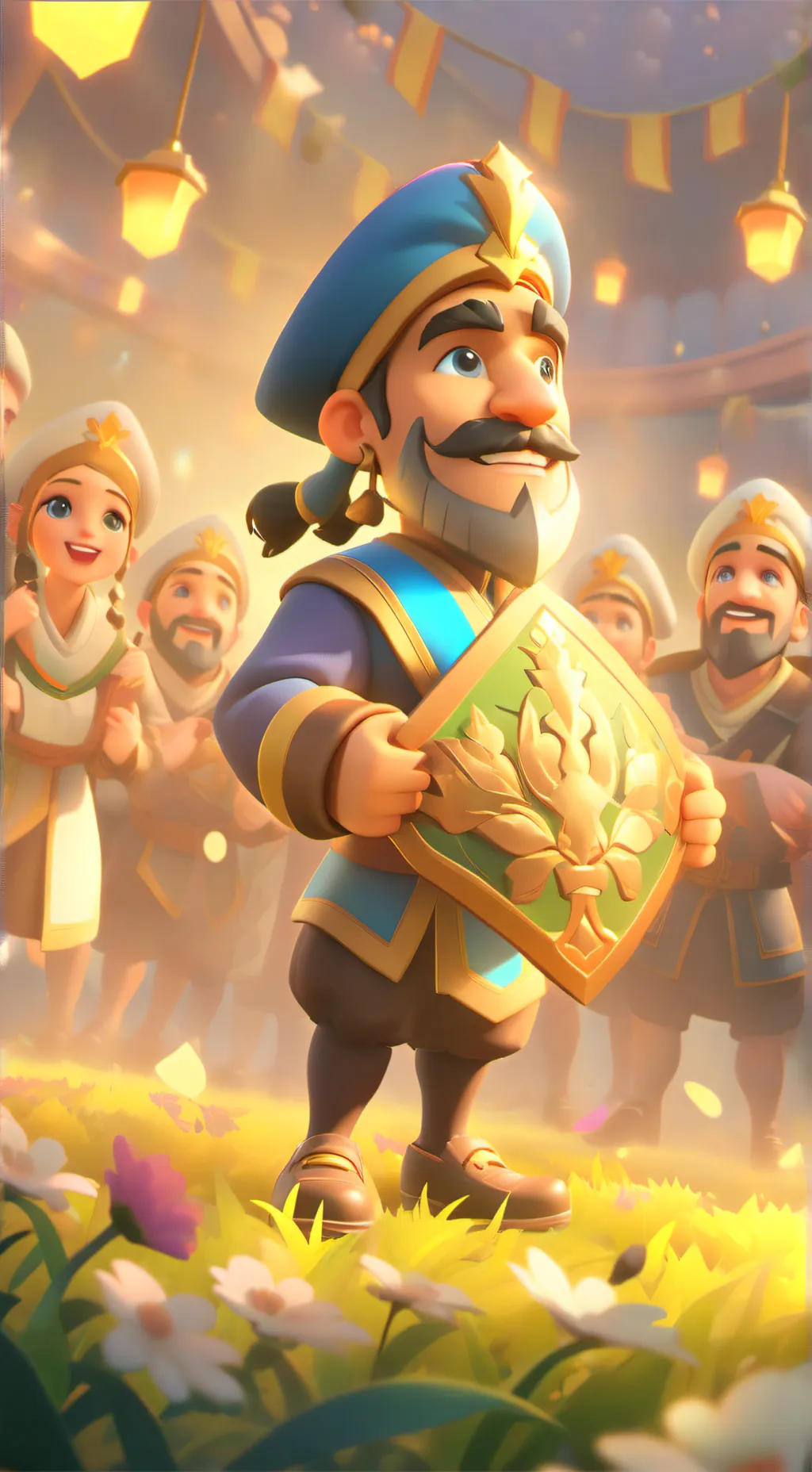 ai character: хоррор background