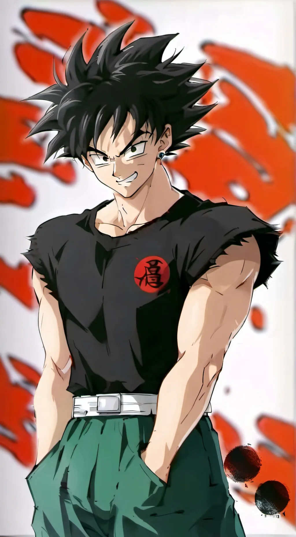 ai character: Goku Black  background