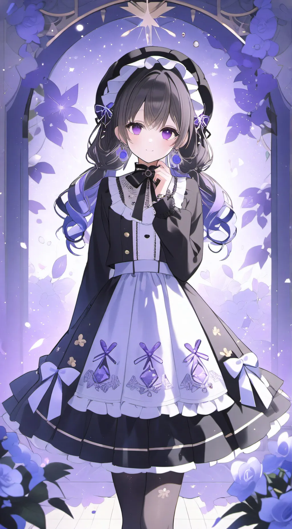 ai character: Amber background