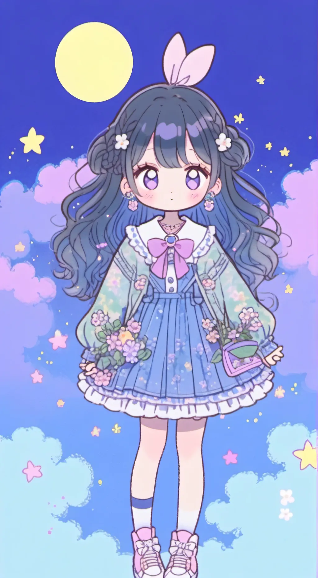 ai character: 𝓀𝒾𝓂 background