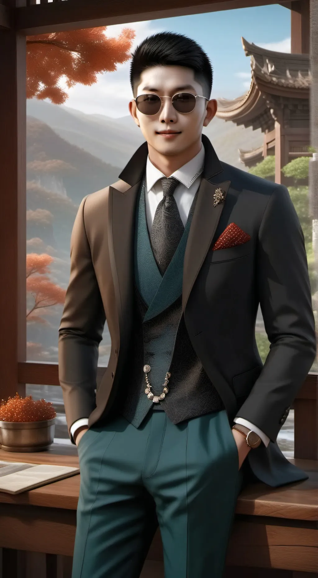 ai character: Derek background