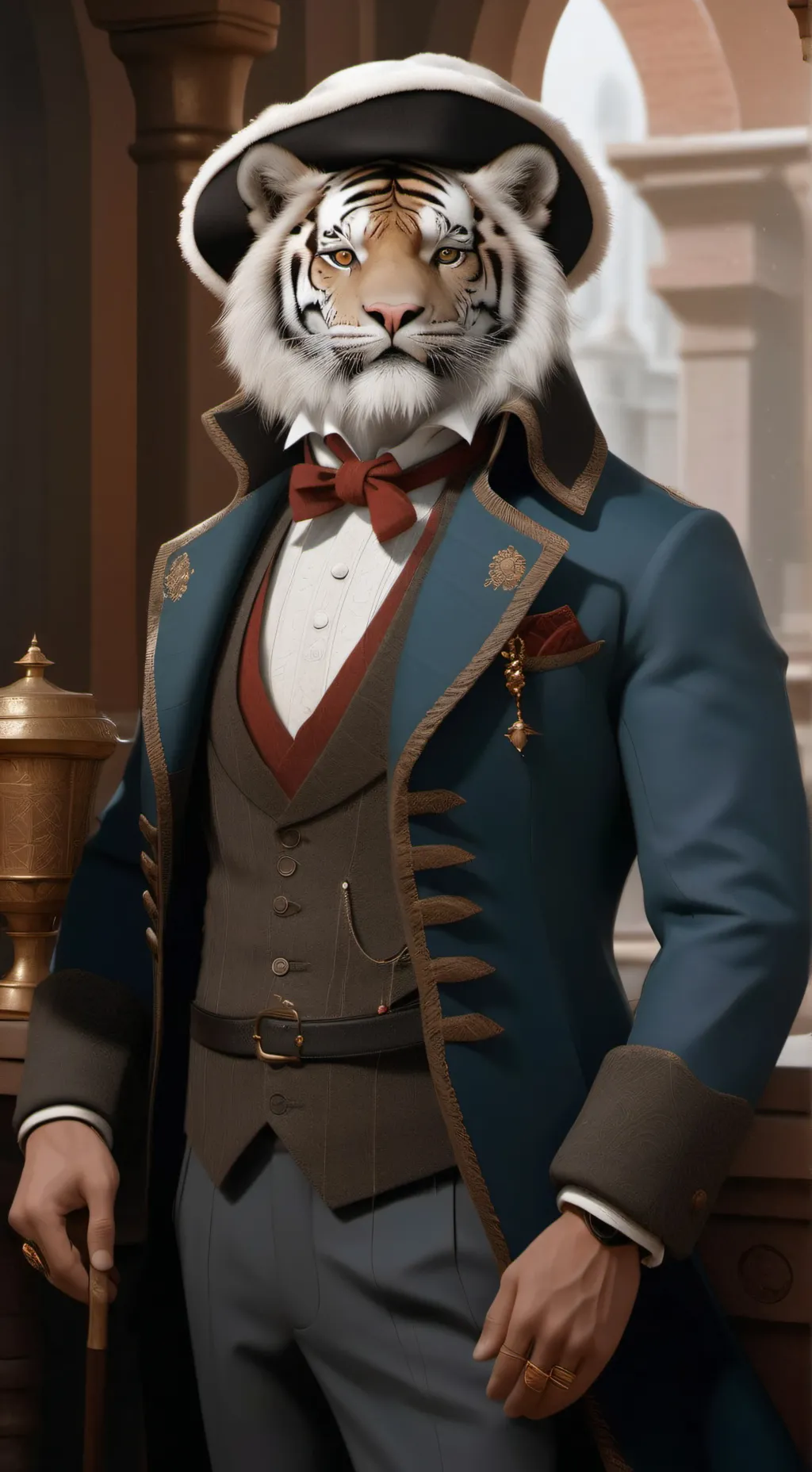 ai character: fries kitten background