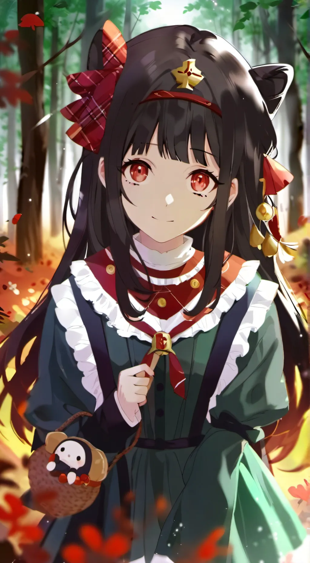 ai character: MHA Haunted background