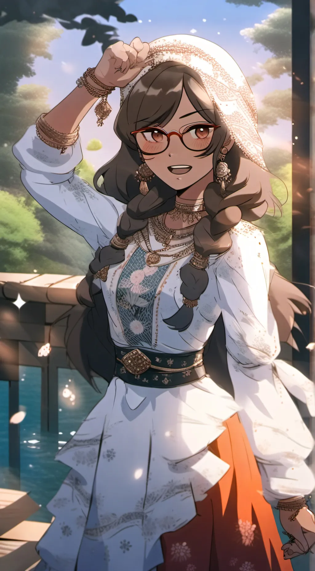 ai character: Prom!  background