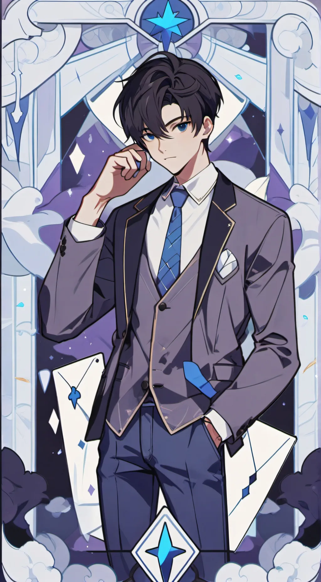 ai character: anie katchum  background