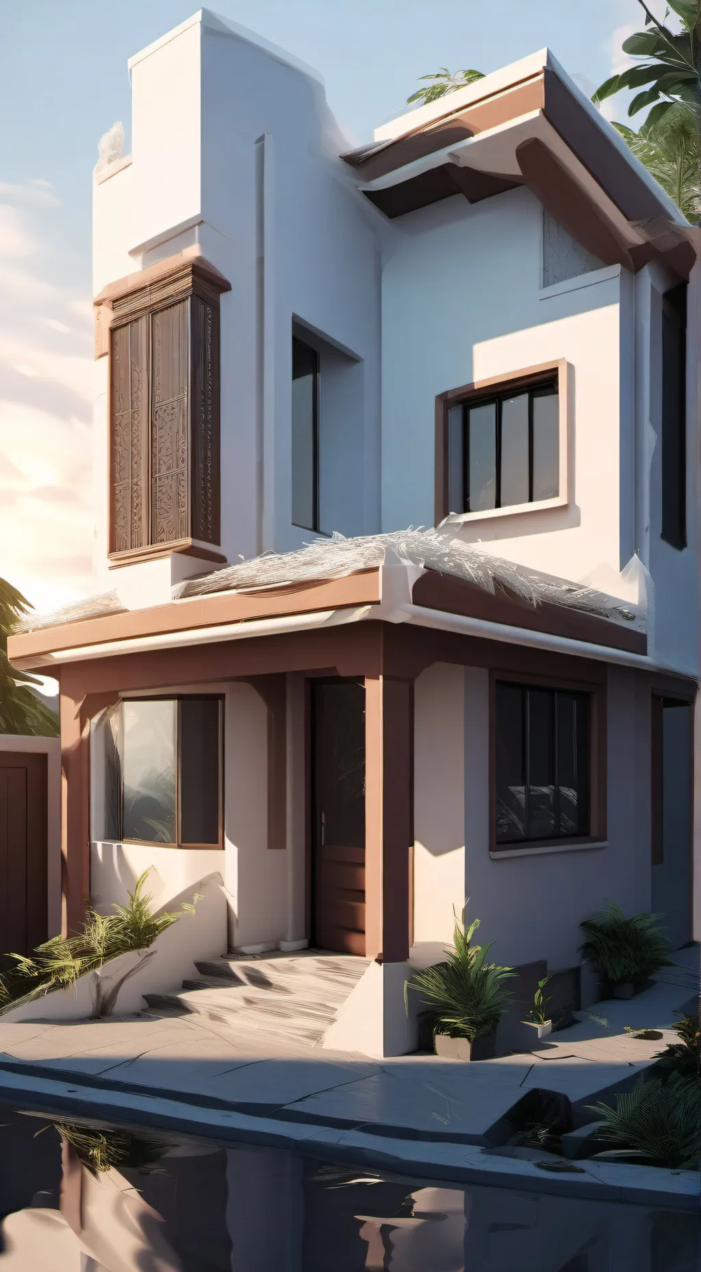 ai character: Casa Encantada background