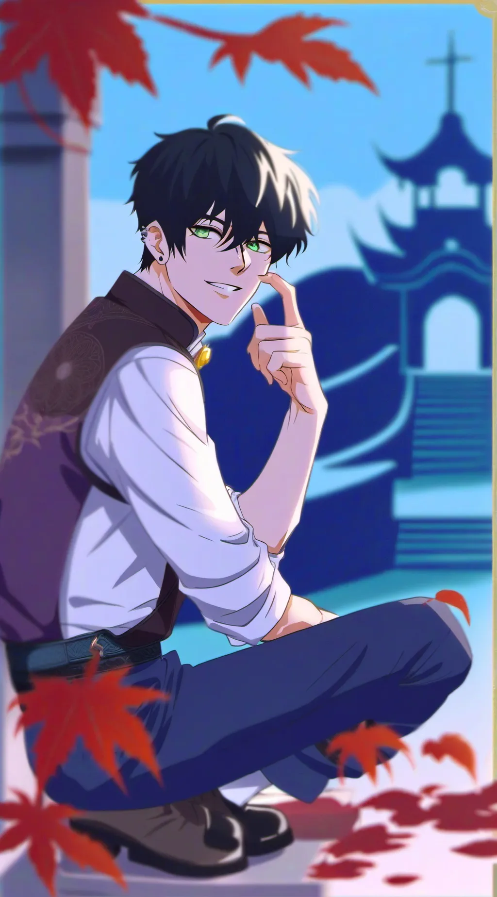 ai character: Max background