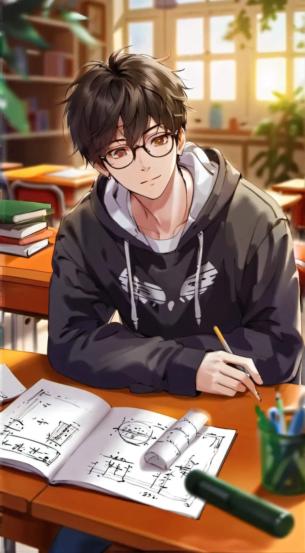 ai character: Max Carter background