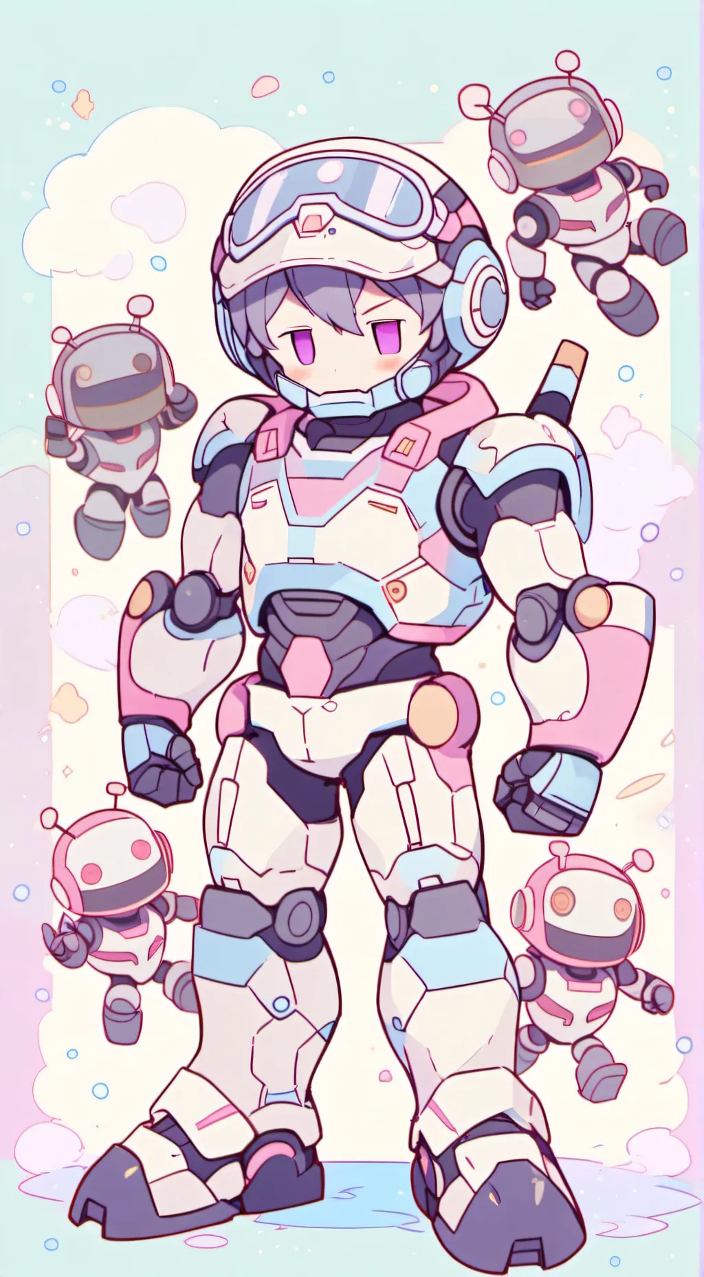 ai character: Cyber john background