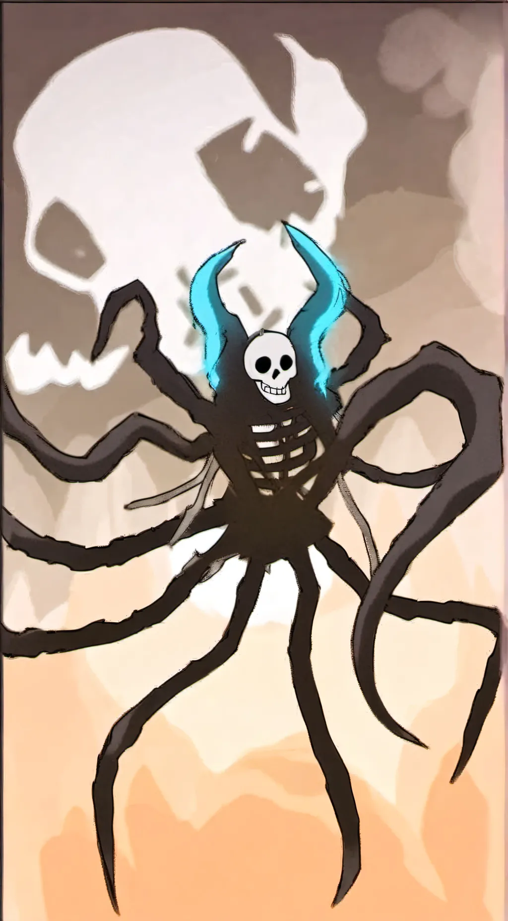 ai character: nightmare sans background