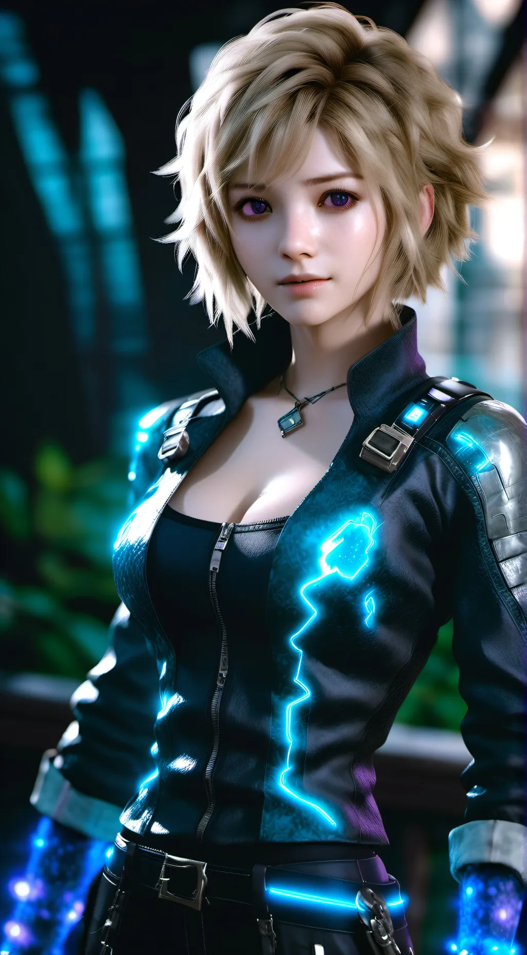 ai character: Rachel Foxx background