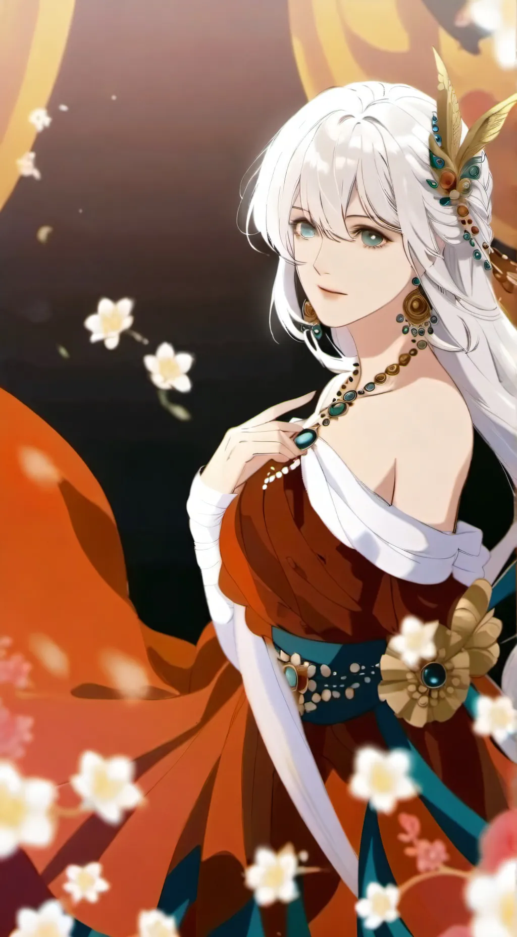 ai character: QUEEN georga background