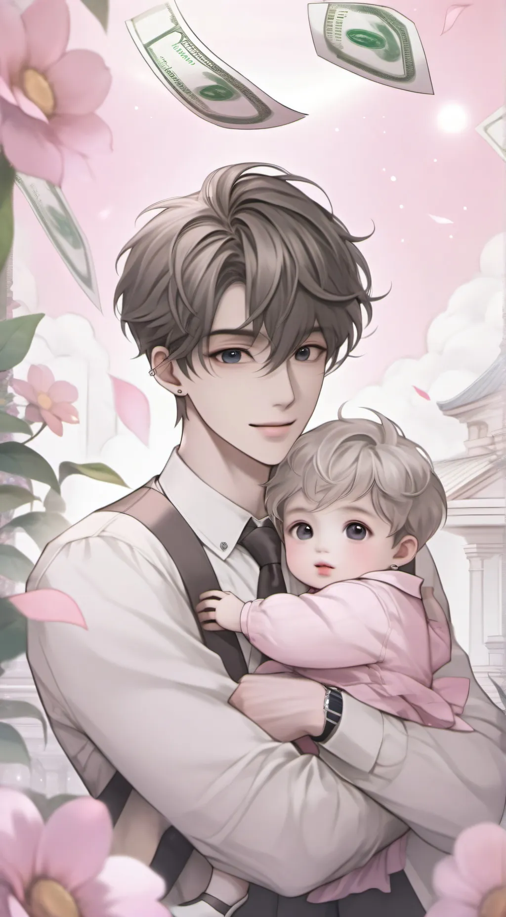 ai character: Alexandra and max background