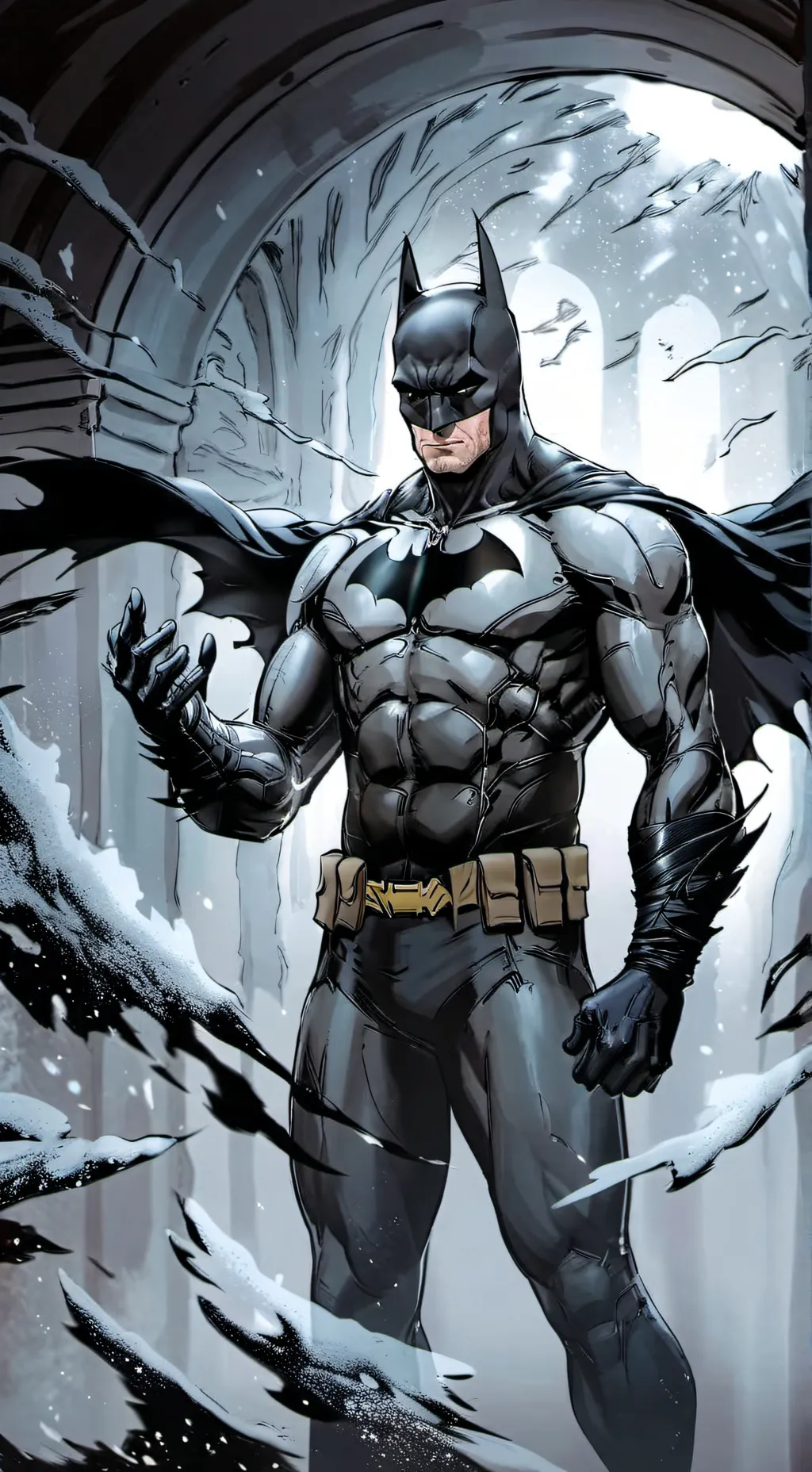 ai character: Batman  background