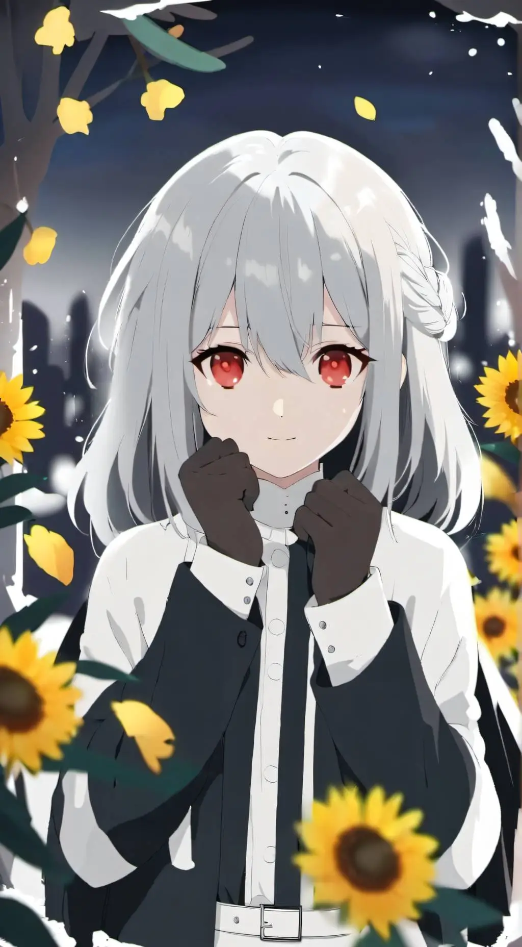 ai character: cute girl background