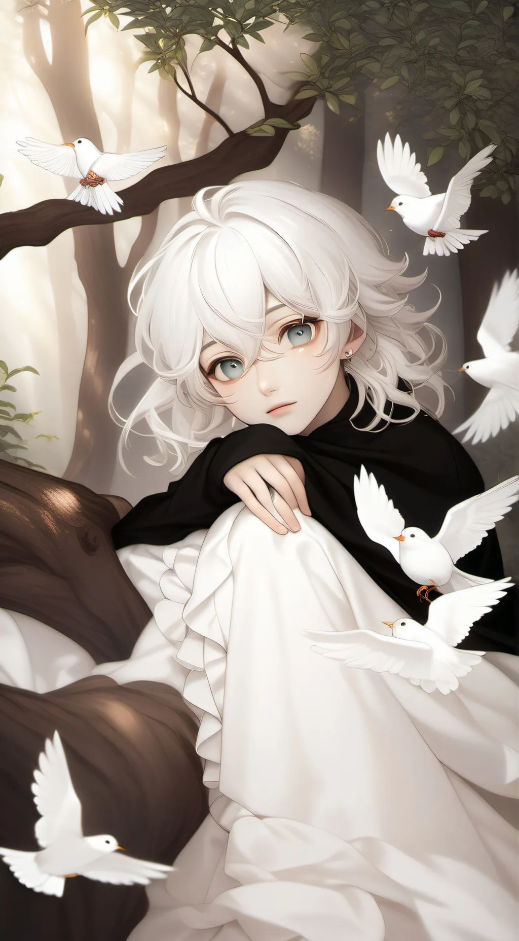 ai character: Lucky background