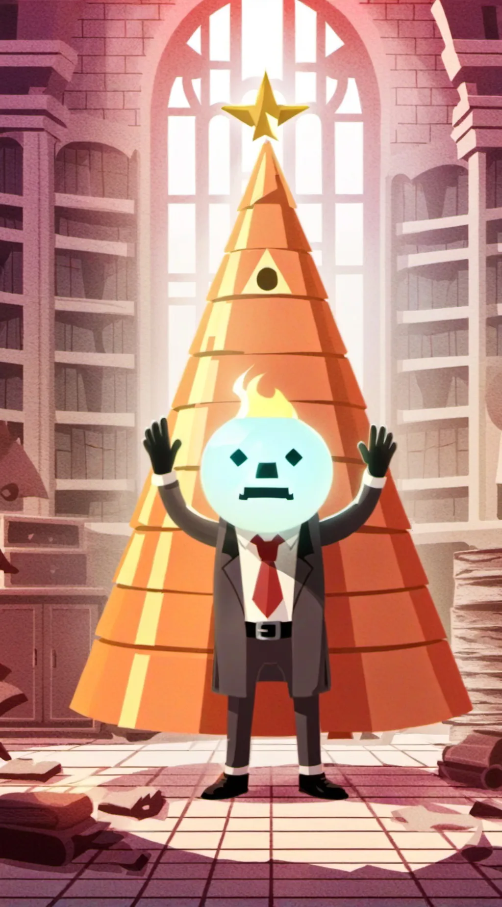 ai character: Bill Cipher background