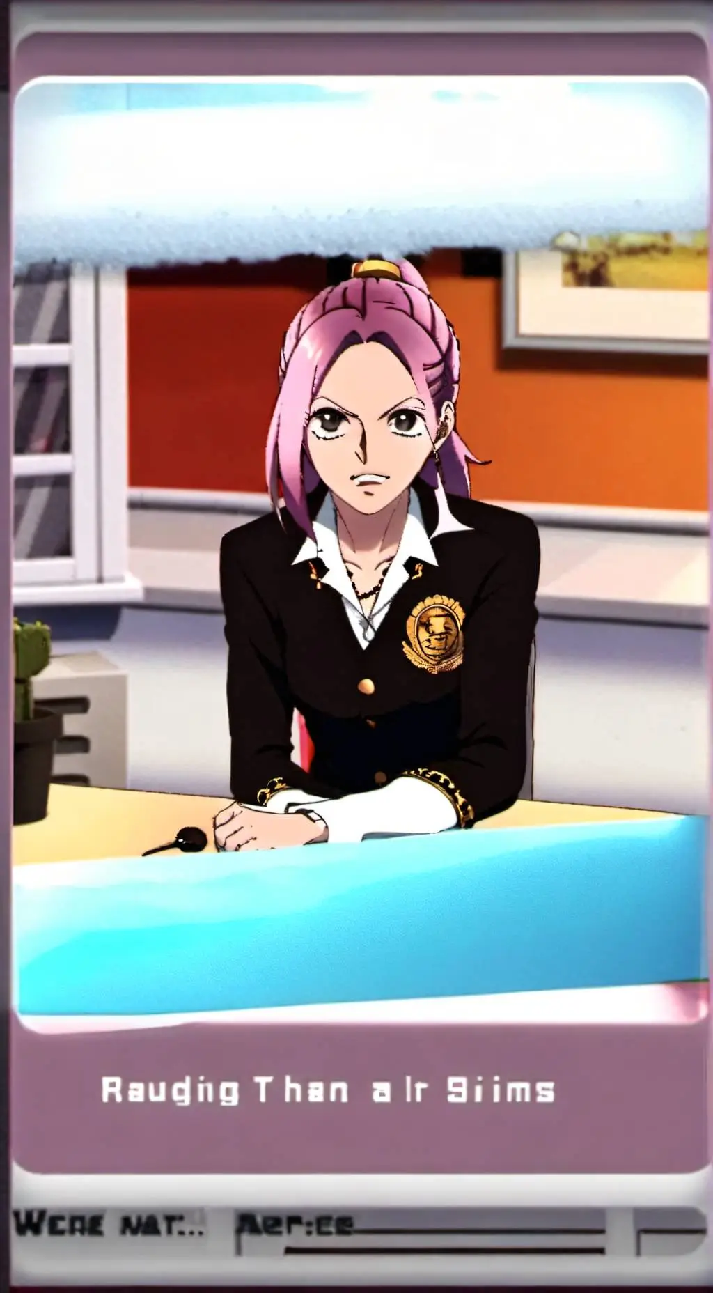 ai character: Vice admiral hina background