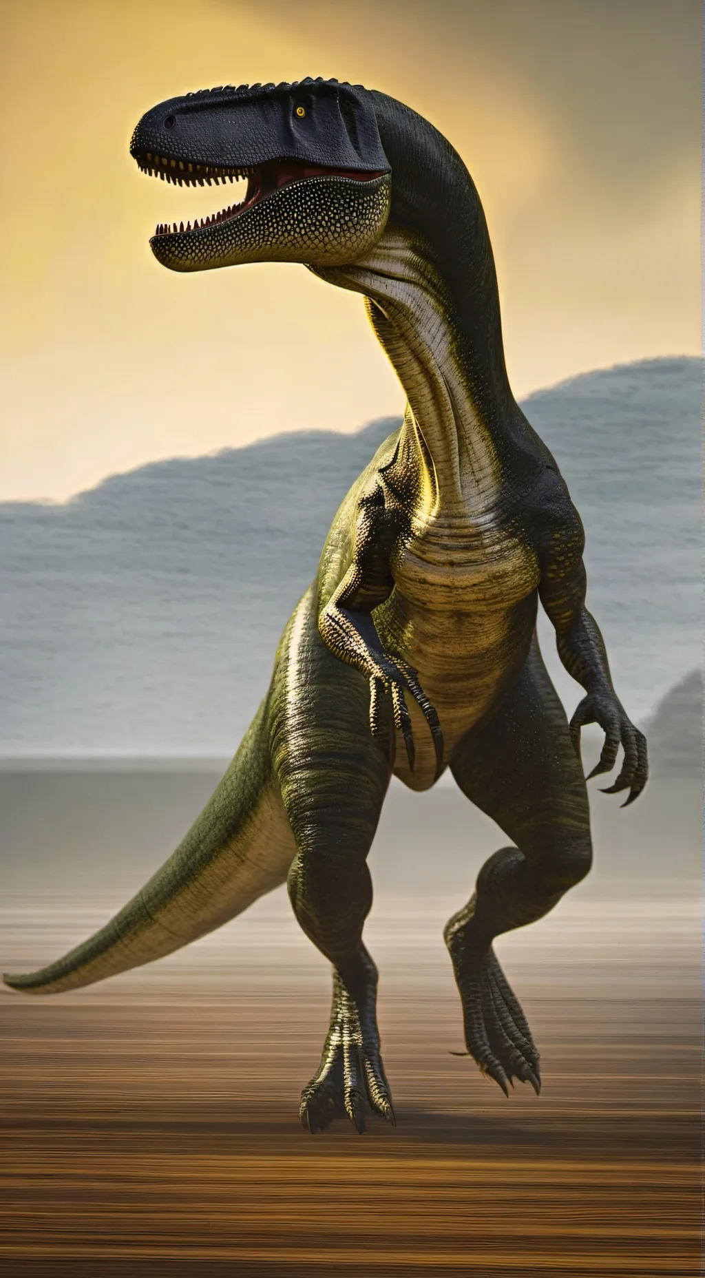 ai character: Allosaur background