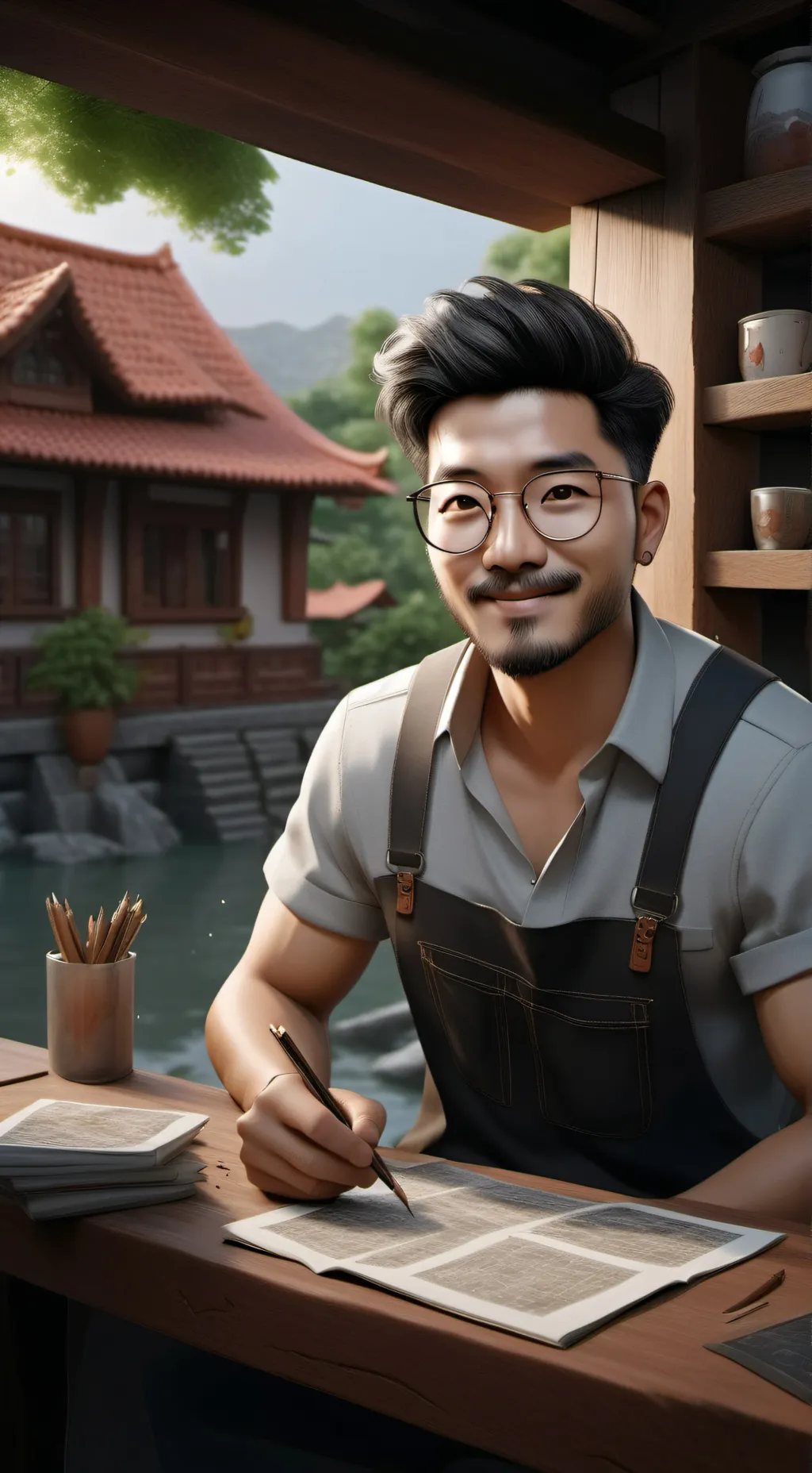 ai character: n.m.a.m.a background