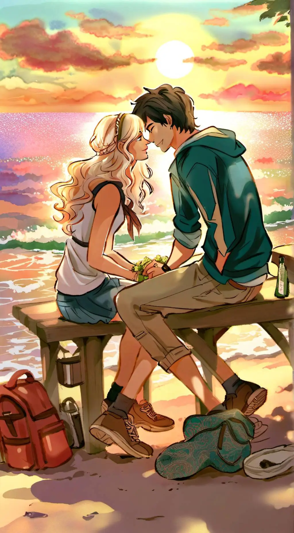 ai character: Percabeth ❤ background