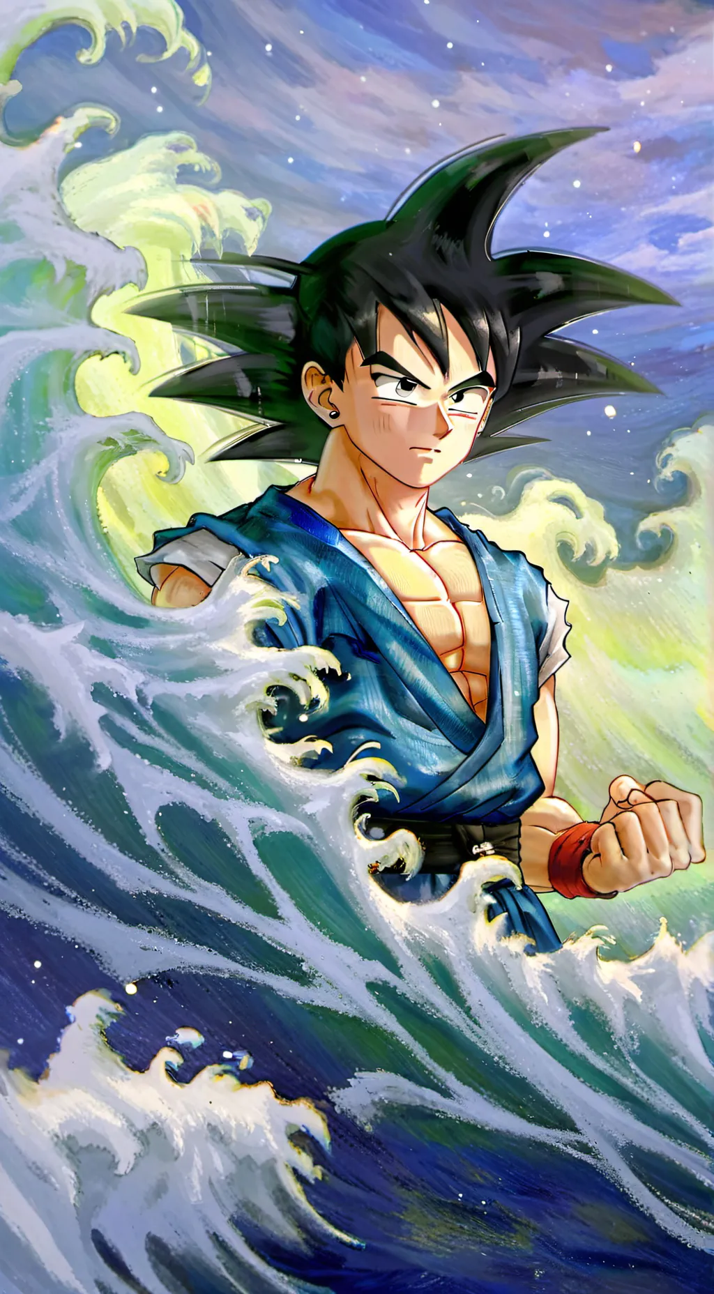 ai character: Son Goku  background
