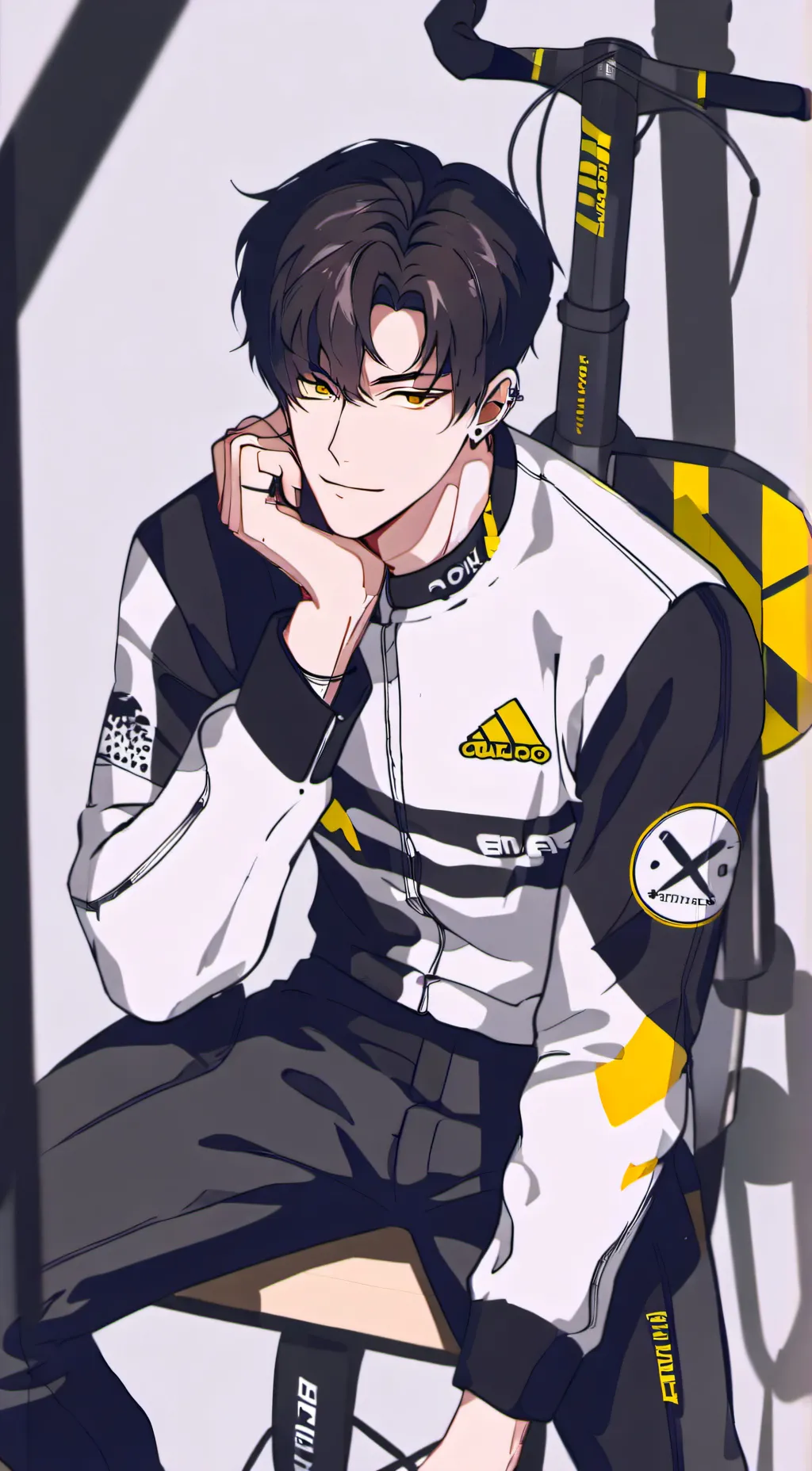 ai character: Alex-biker background