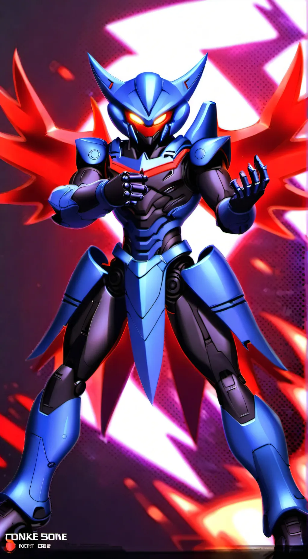 ai character: NeoMetalKingSonic background