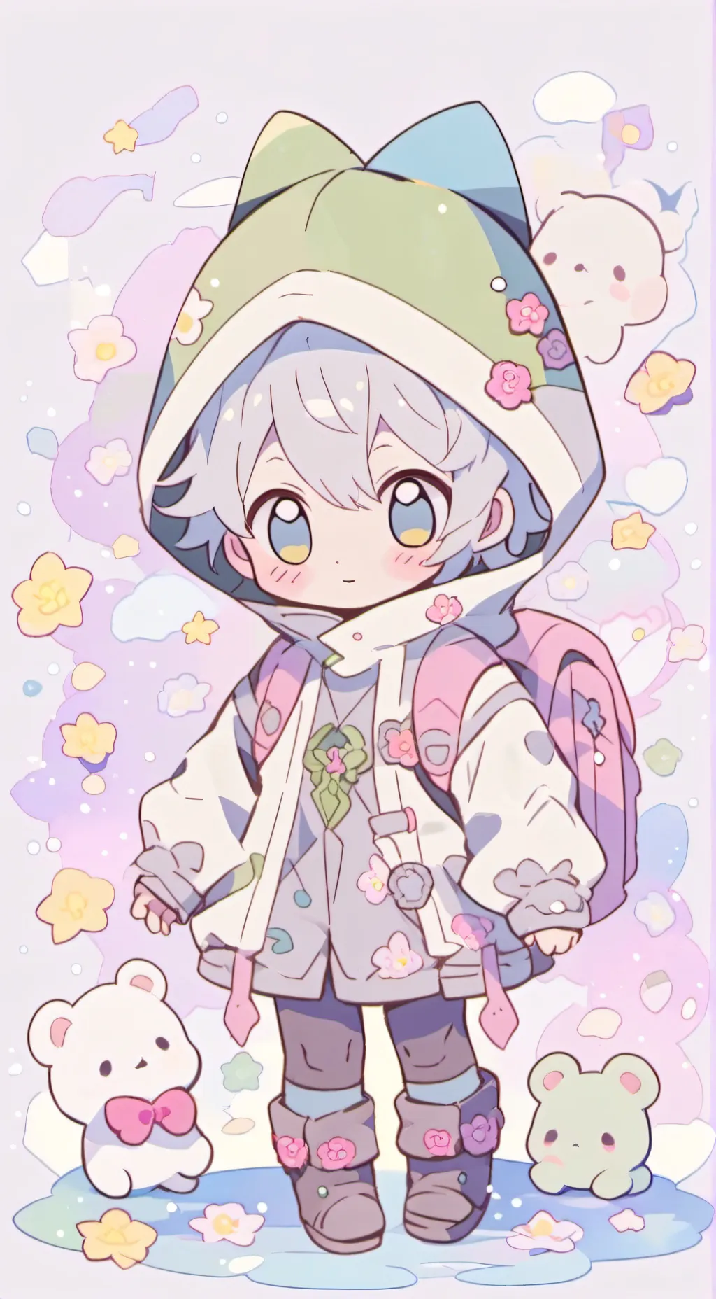 ai character: Demon slayer 🌷🐣 background