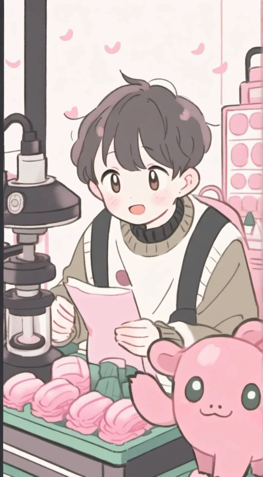 ai character: Miss circle&Marcus background