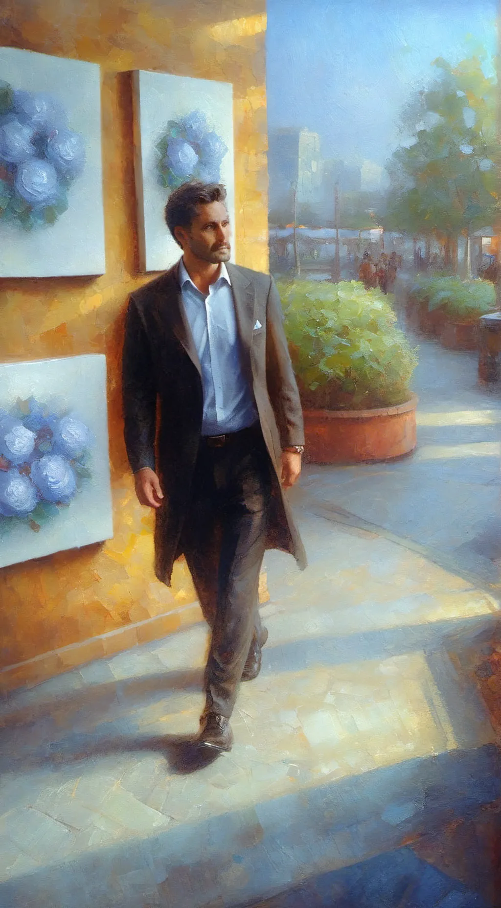 ai character: Brookhaven  background