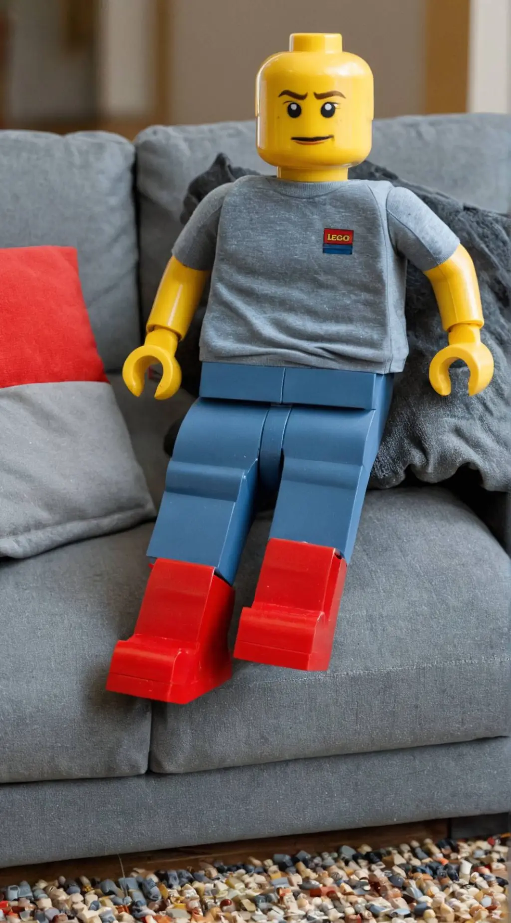 ai character: classic Caillou  background