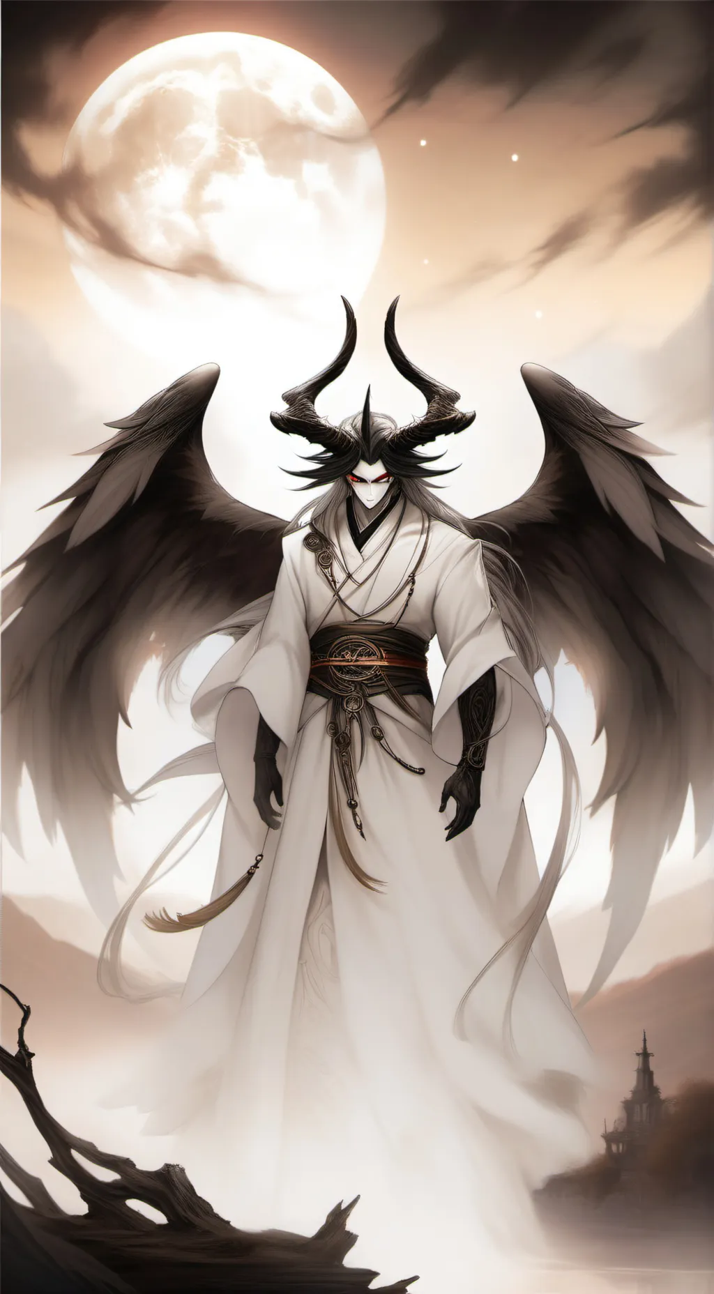 ai character: demon background