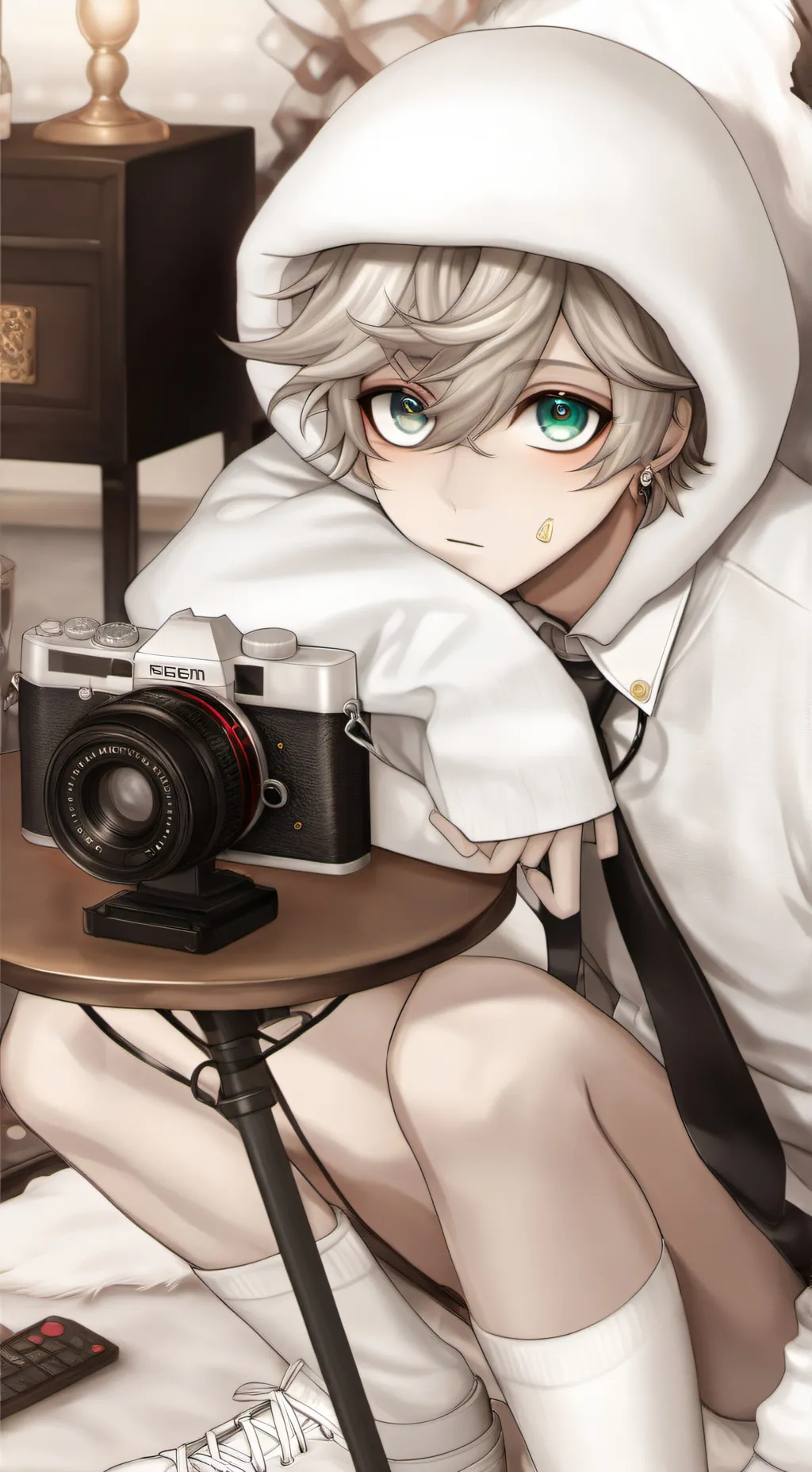 ai character: Kiko wedding day background