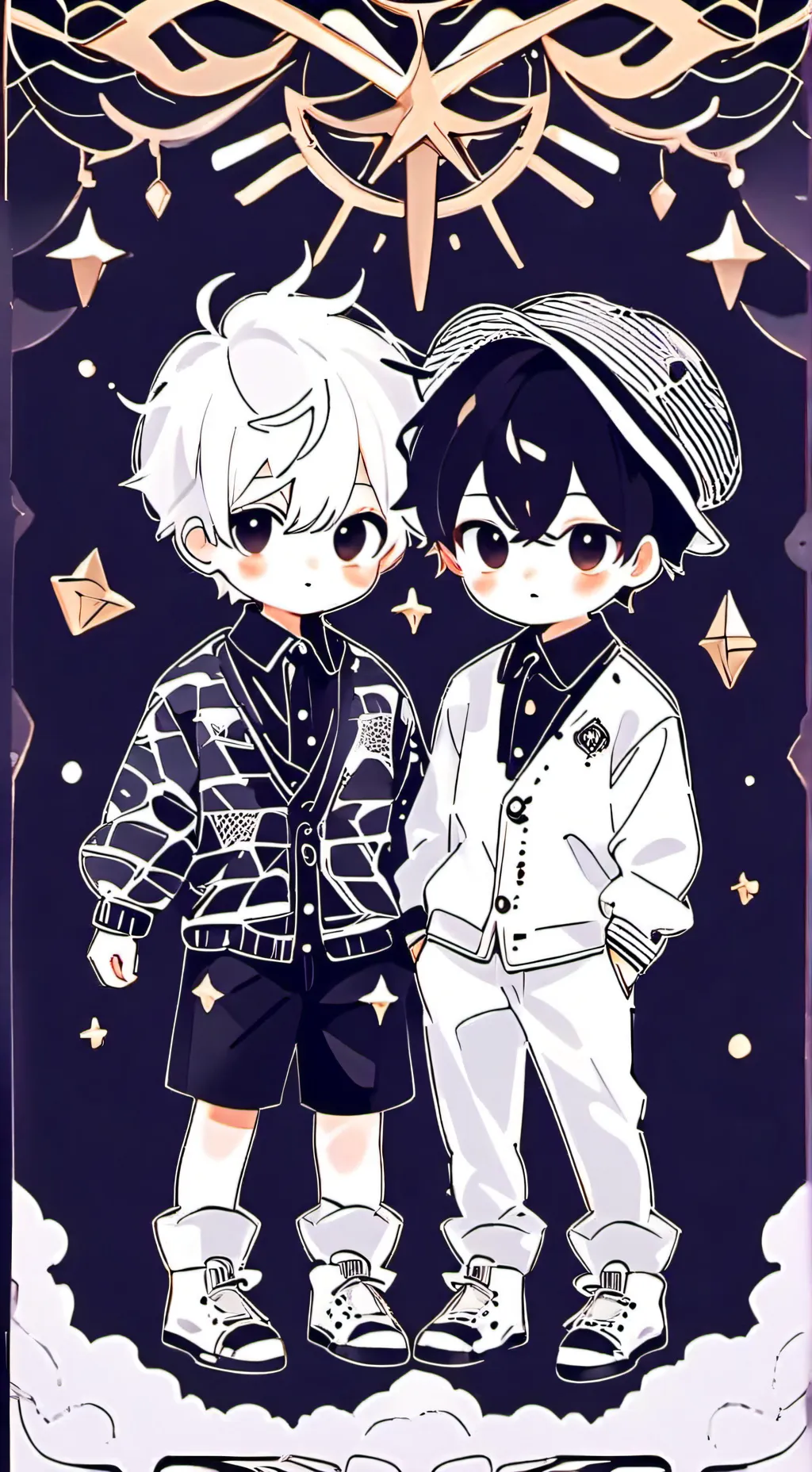 ai character: Cade and cody  background