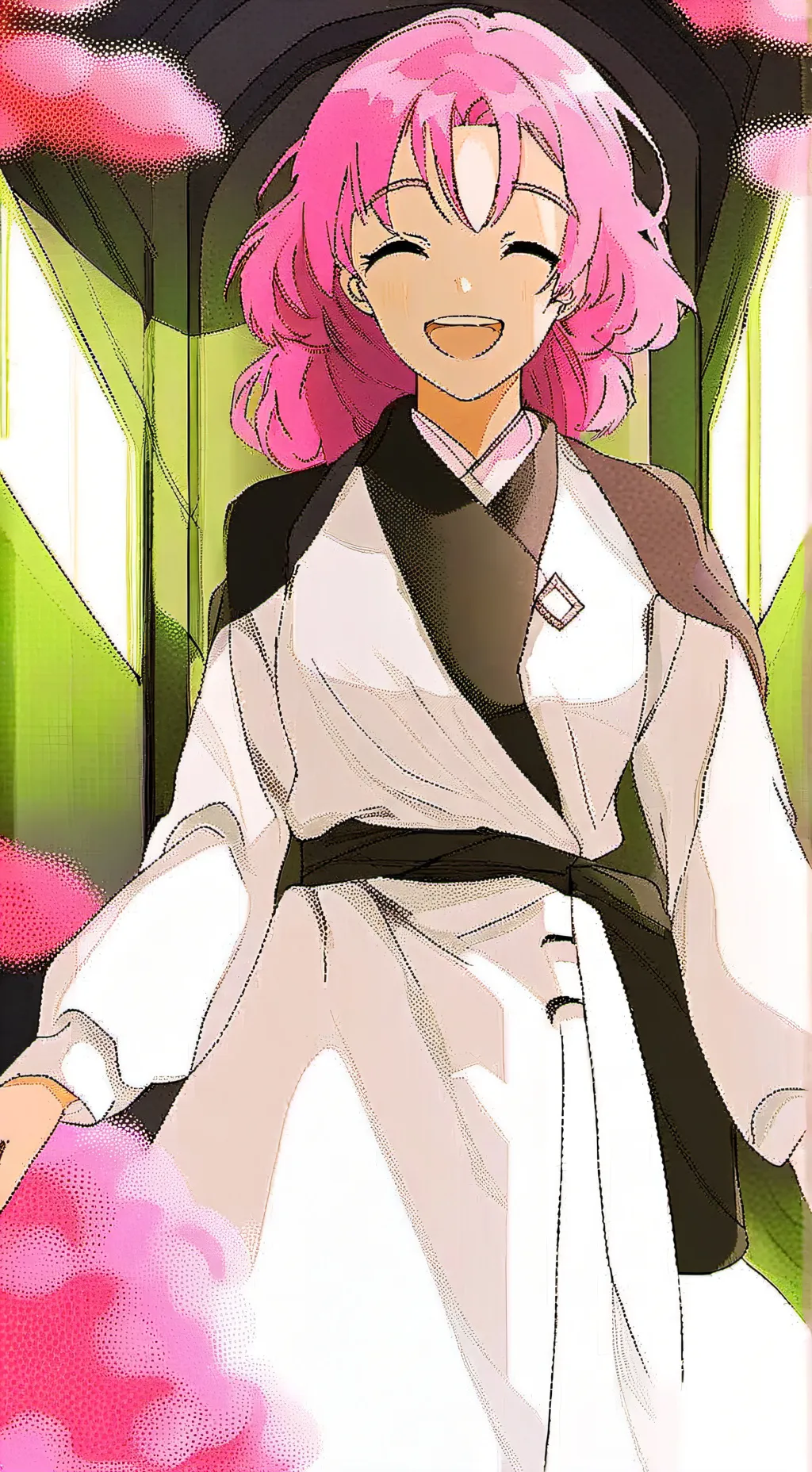 ai character: Chinese mitsuri background