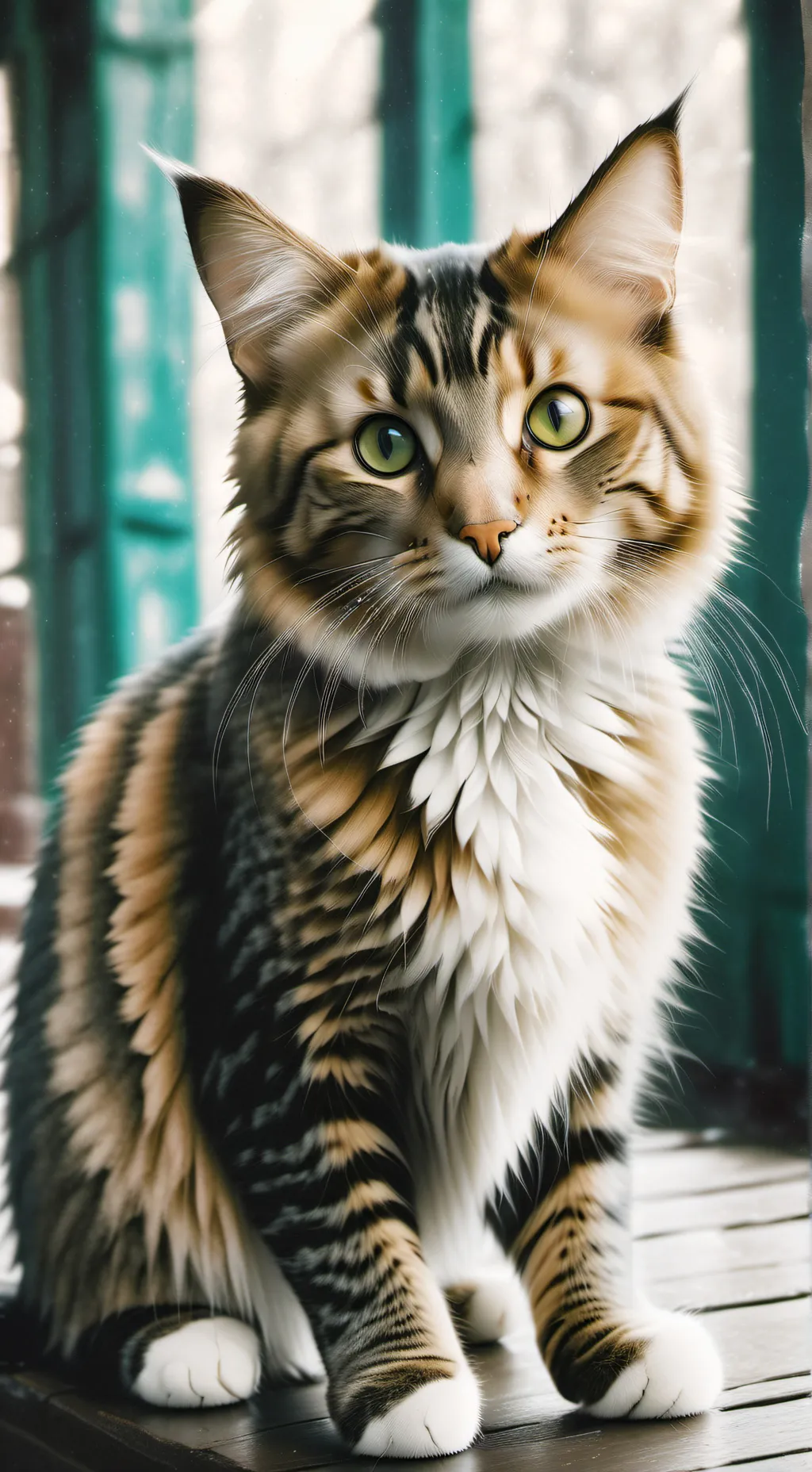 ai character: meowly Cyrus background