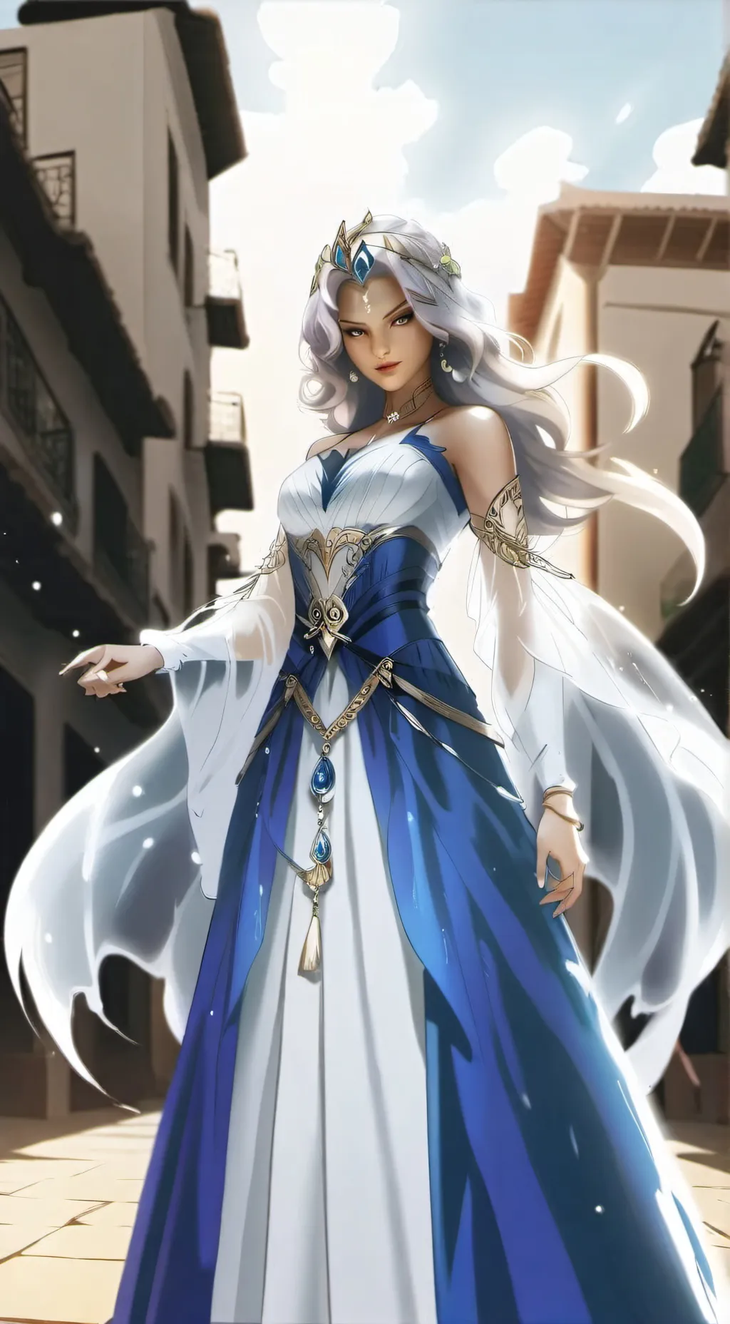 ai character: Serena  background