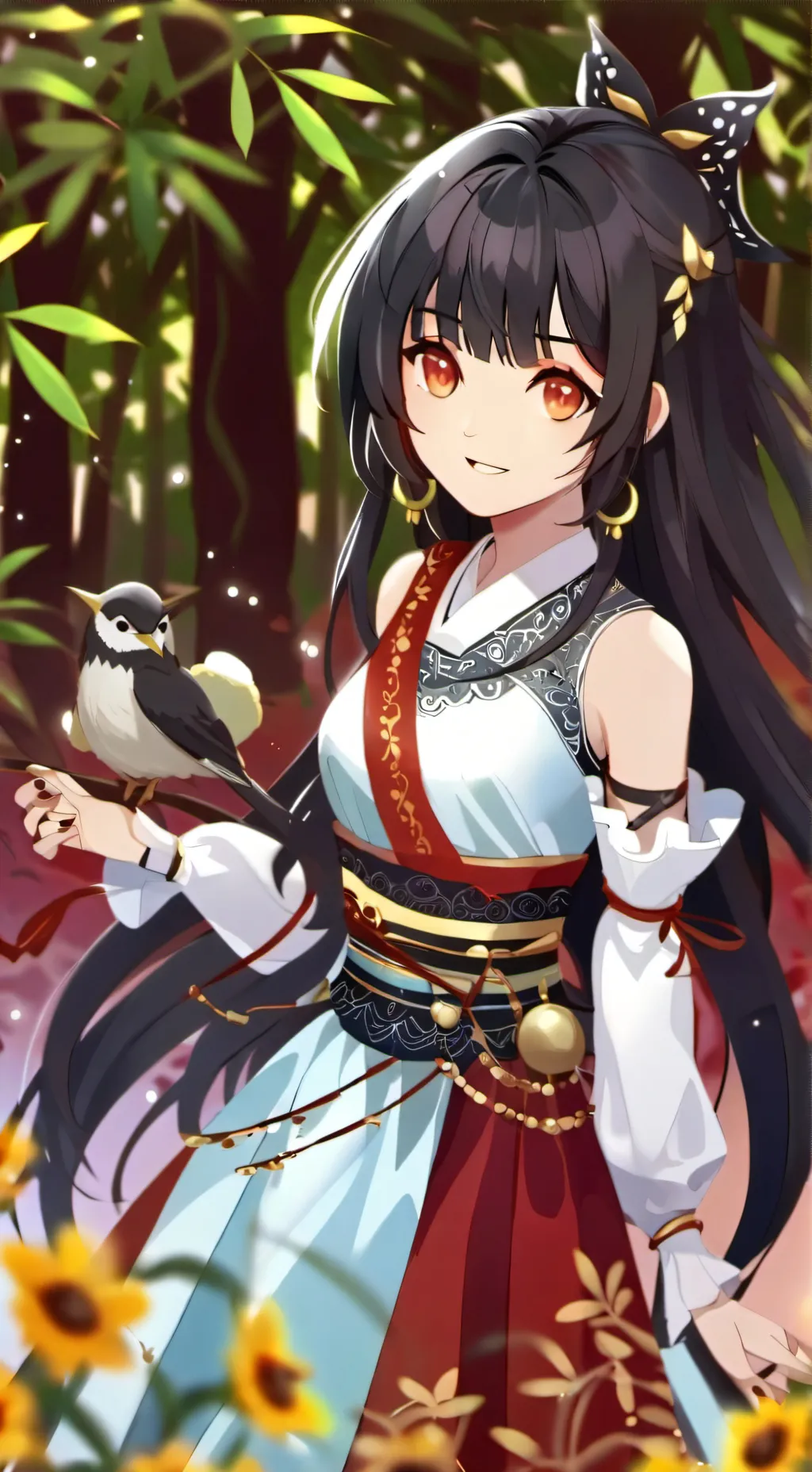 ai character: 风莲 background