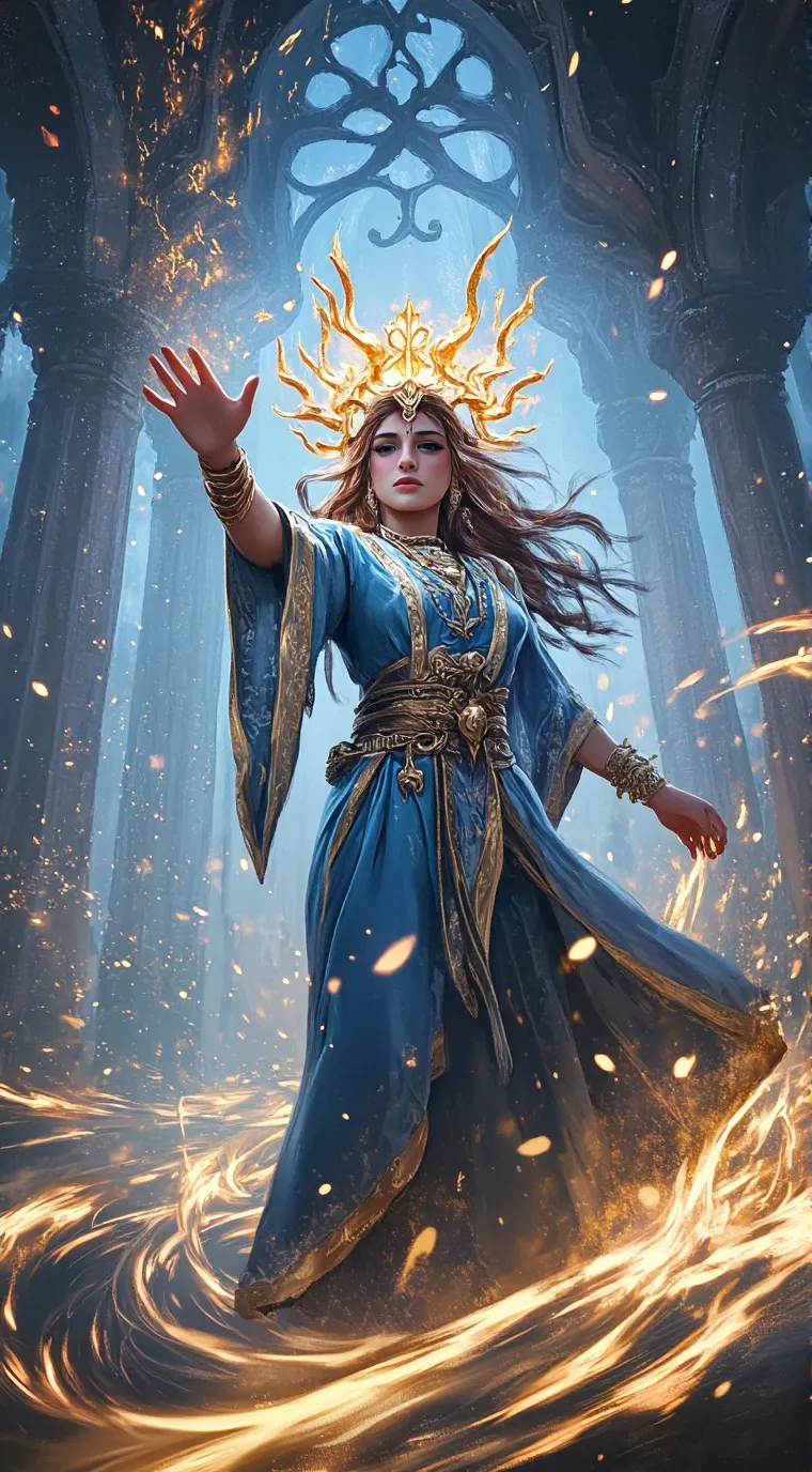 ai character: ocean background