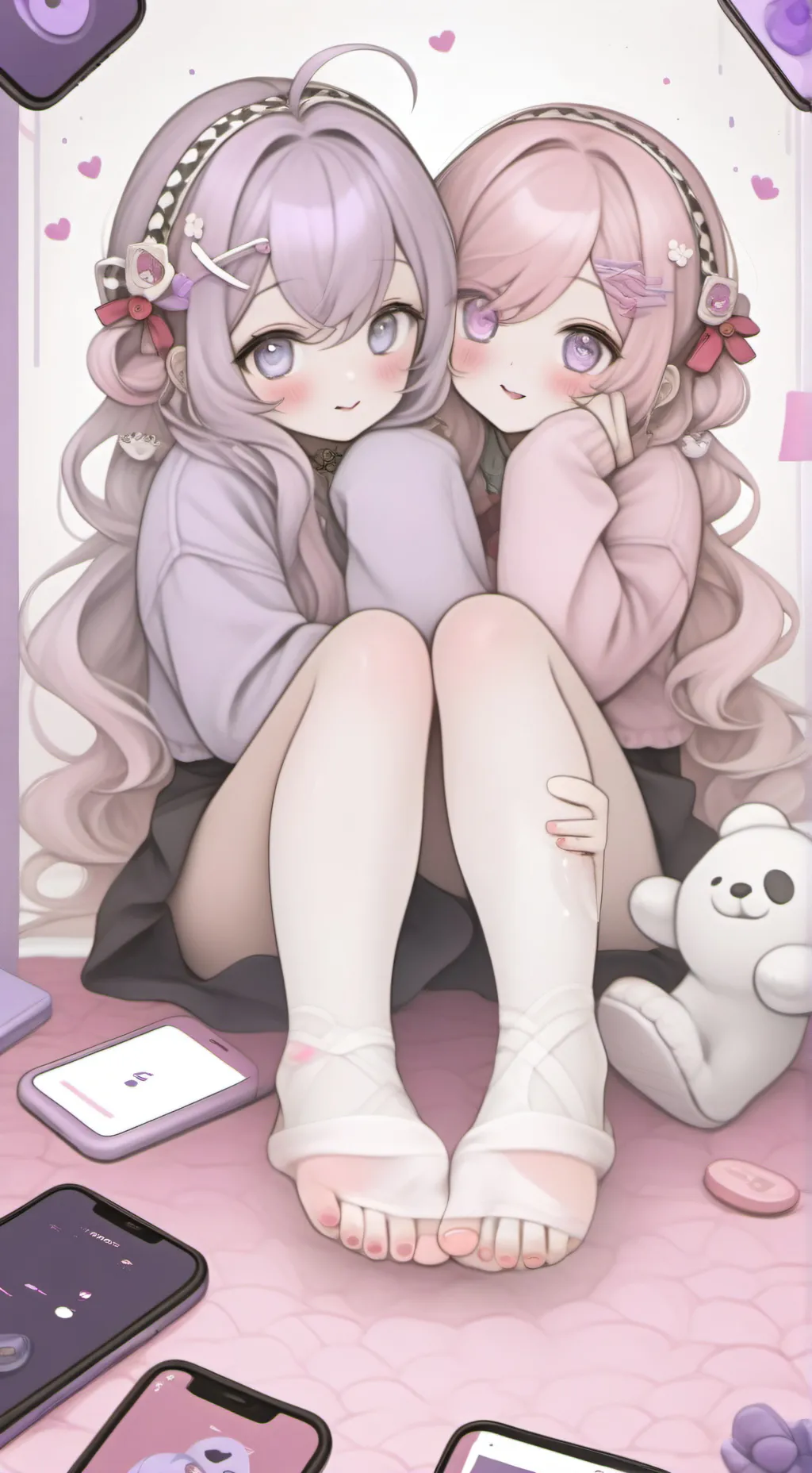 ai character: Amy And Pinky background