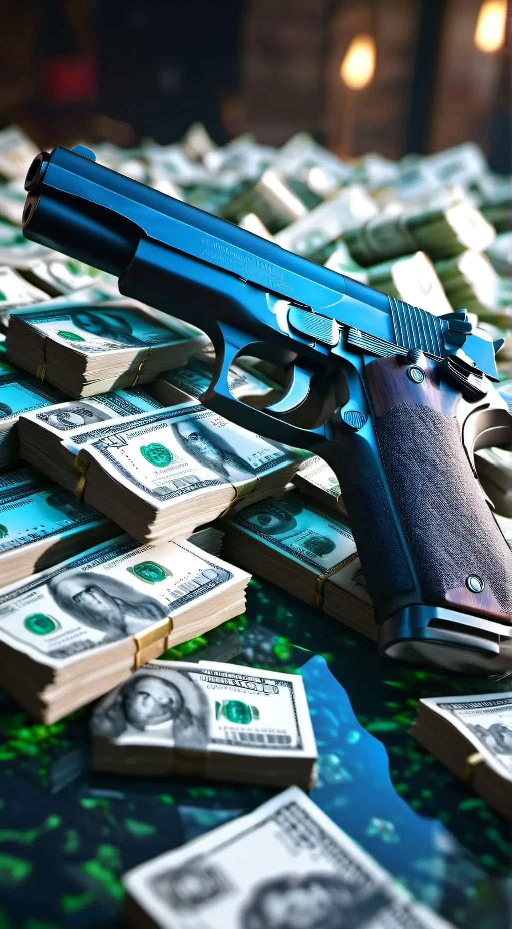 ai character: gun background