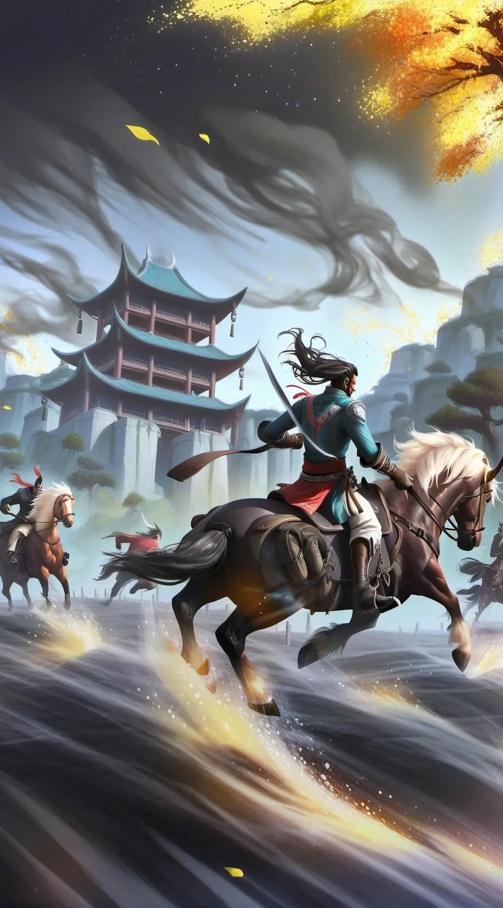 ai character: the girls are ta w background