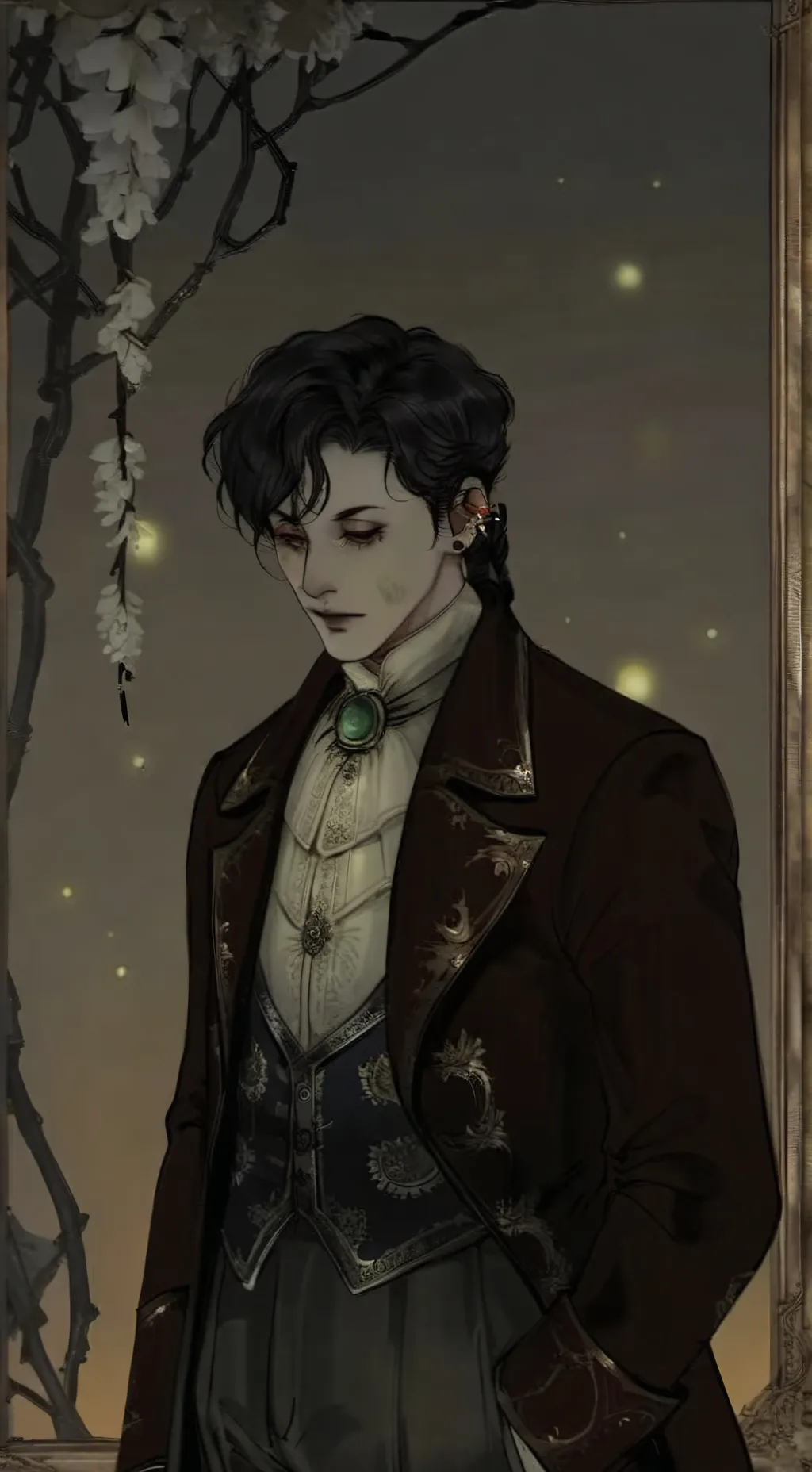 ai character: Masky background