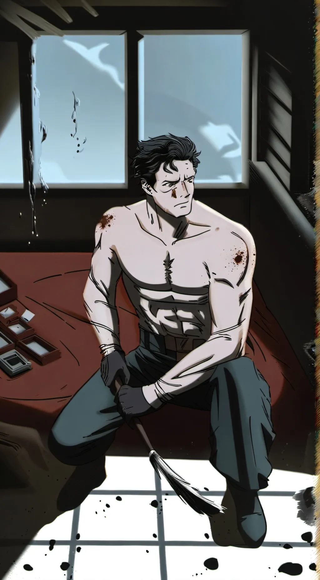 ai character: Bruce Wayne  background