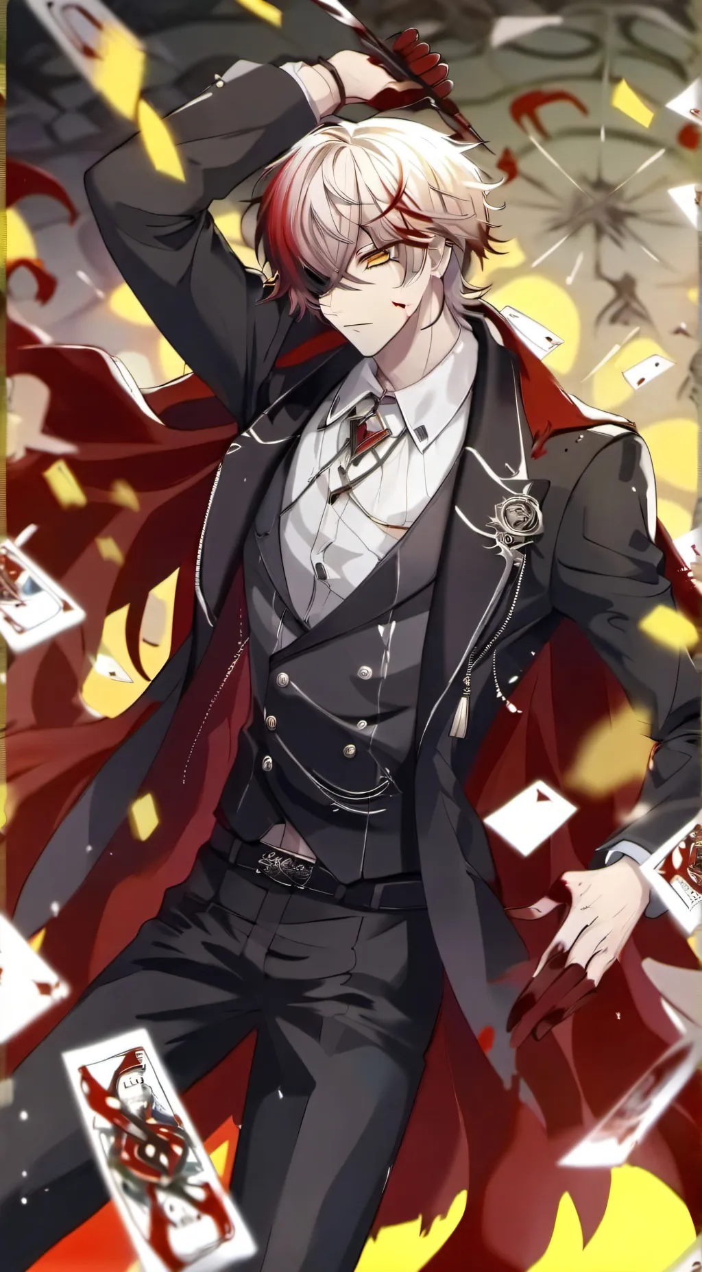 ai character: Shoto Todoroki background