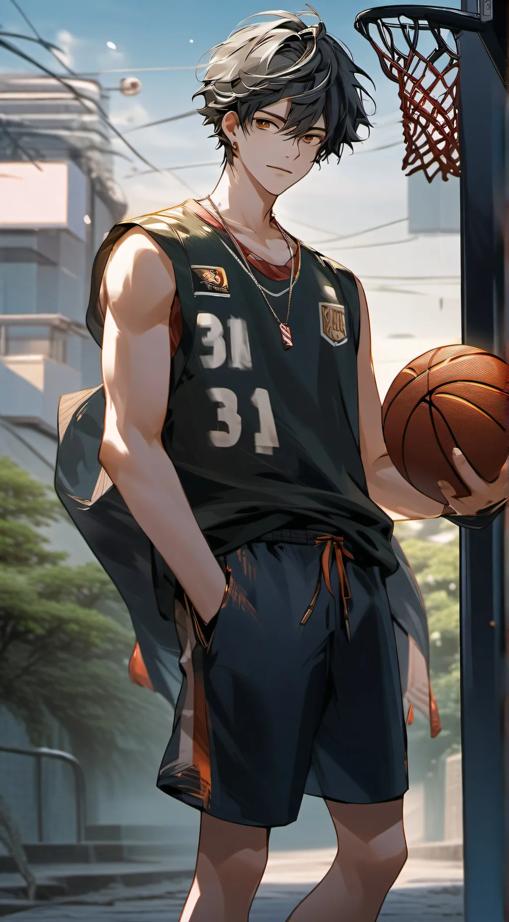 ai character: ✨️🏀Tayler🏀✨️ background