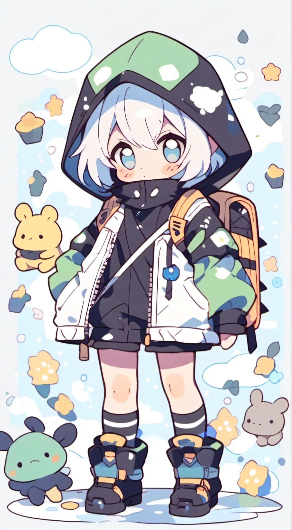 ai character: Heaven background