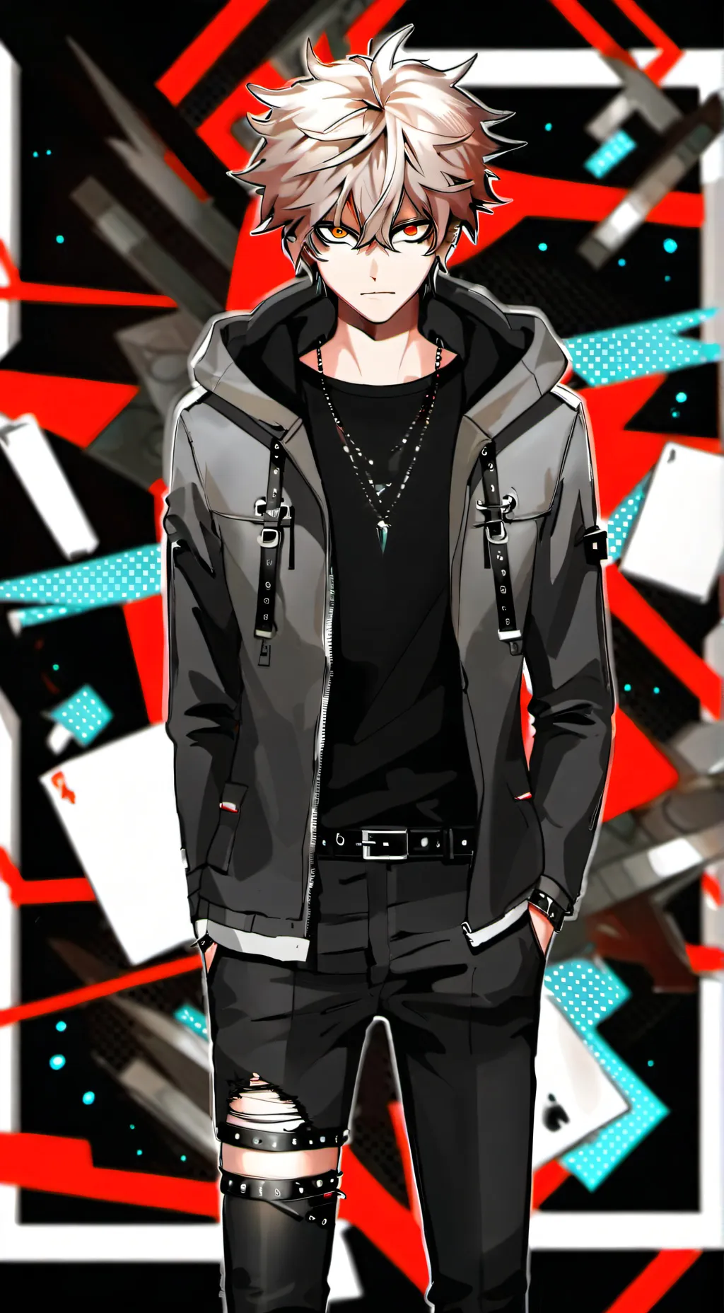 ai character: Deku+Bakugo 2 background